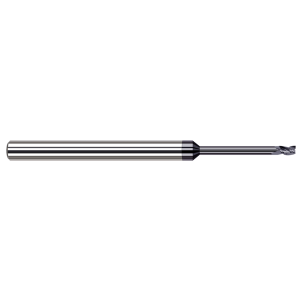 Harvey Tool Miniature End Mill - 3 Flute - Square, 0.0500", Finish - Machining: AlTiN 982150-C3